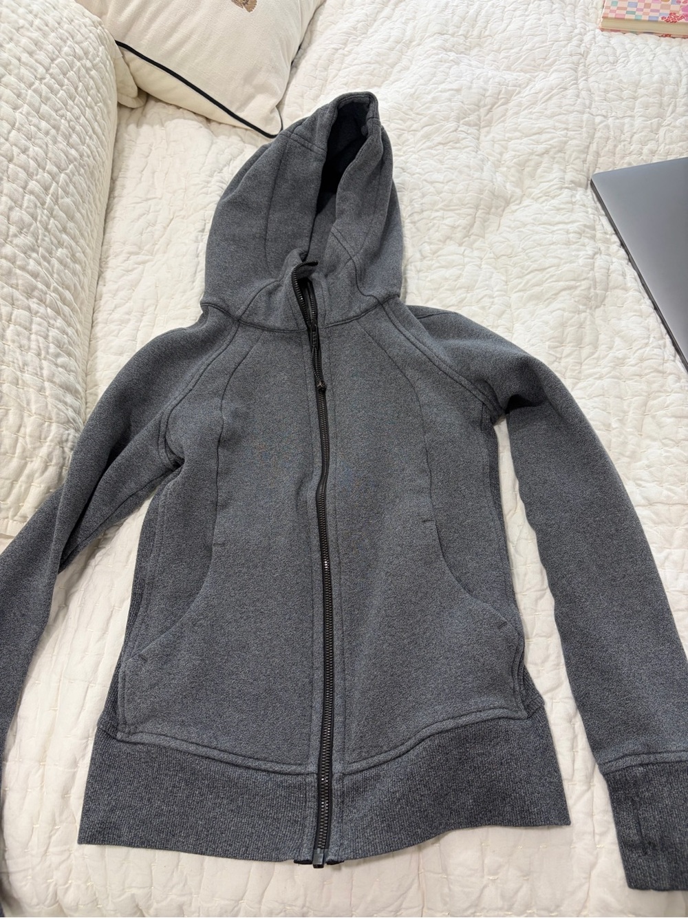 lululemon athletica Women's Hooded Zip Jacket - Charcoal